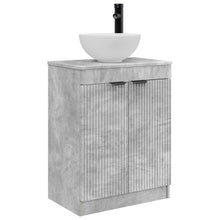 Badkamermeubel met Wasbak Betongrijs 54 x 35 x 83 cm
