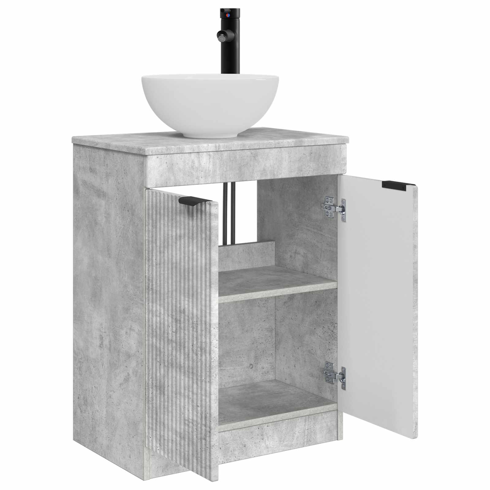 Badkamermeubel met Wasbak Betongrijs 54 x 35 x 83 cm