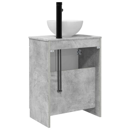 Badkamermeubel met Wasbak Betongrijs 54 x 35 x 83 cm