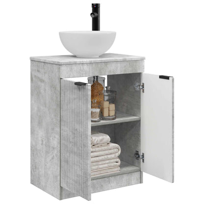 Badkamermeubel met Wasbak Betongrijs 54 x 35 x 83 cm