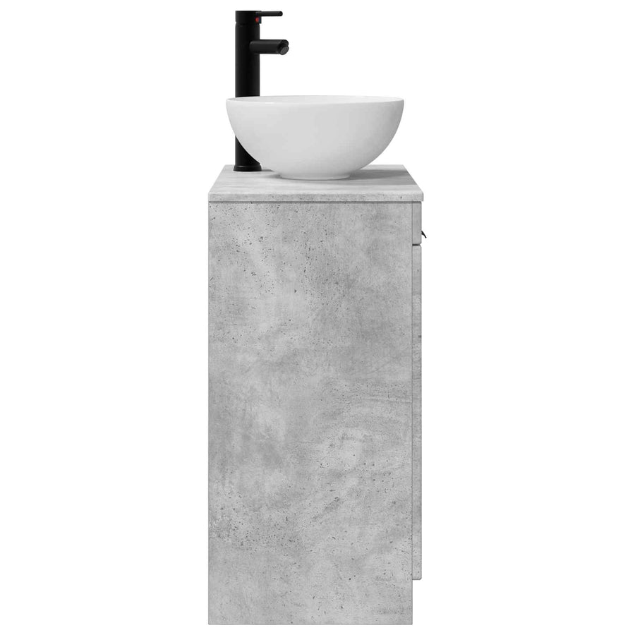 Badkamermeubel met Wasbak Betongrijs 54 x 35 x 83 cm