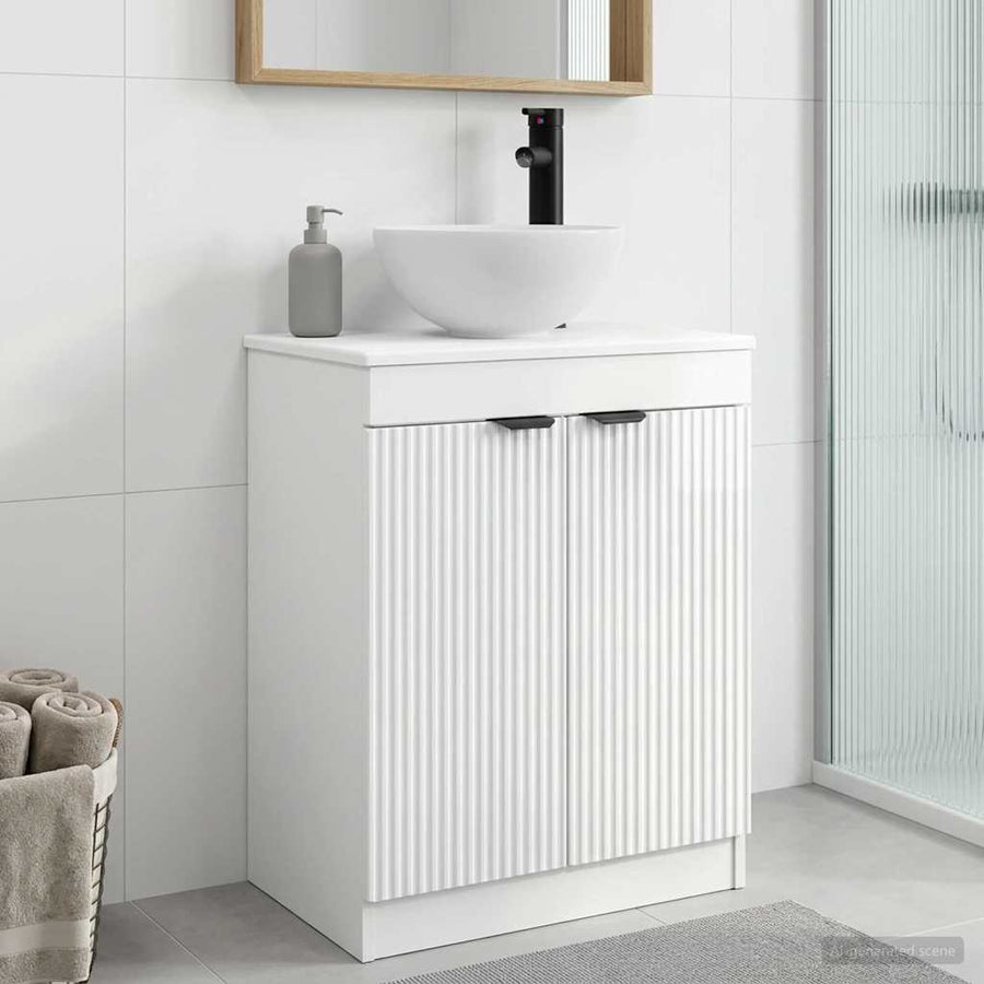 Badkamermeubel met Wasbak Hoogglans Wit 54 x 35 x 83 cm