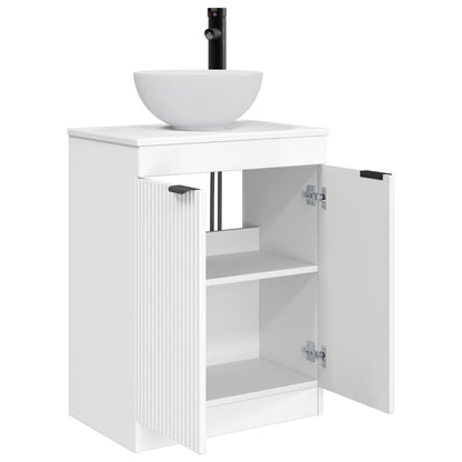 Badkamermeubel met Wasbak Hoogglans Wit 54 x 35 x 83 cm