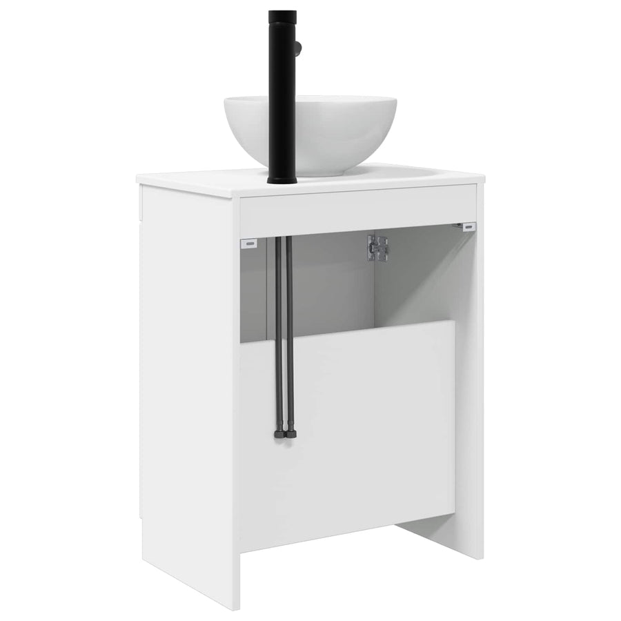 Badkamermeubel met Wasbak Hoogglans Wit 54 x 35 x 83 cm