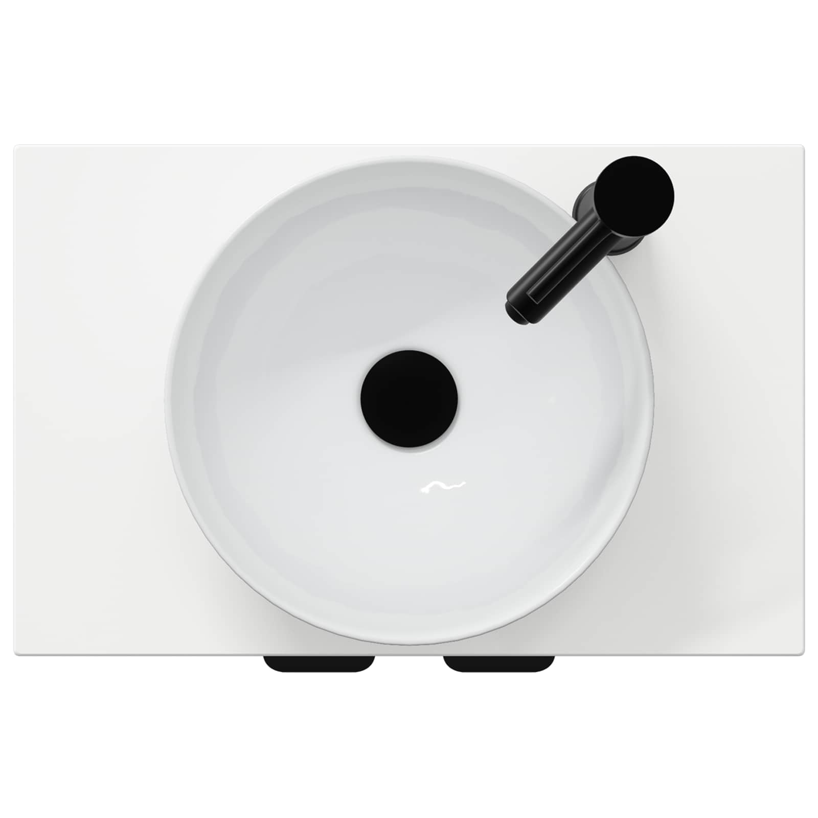 Badkamermeubel met Wasbak Hoogglans Wit 54 x 35 x 83 cm
