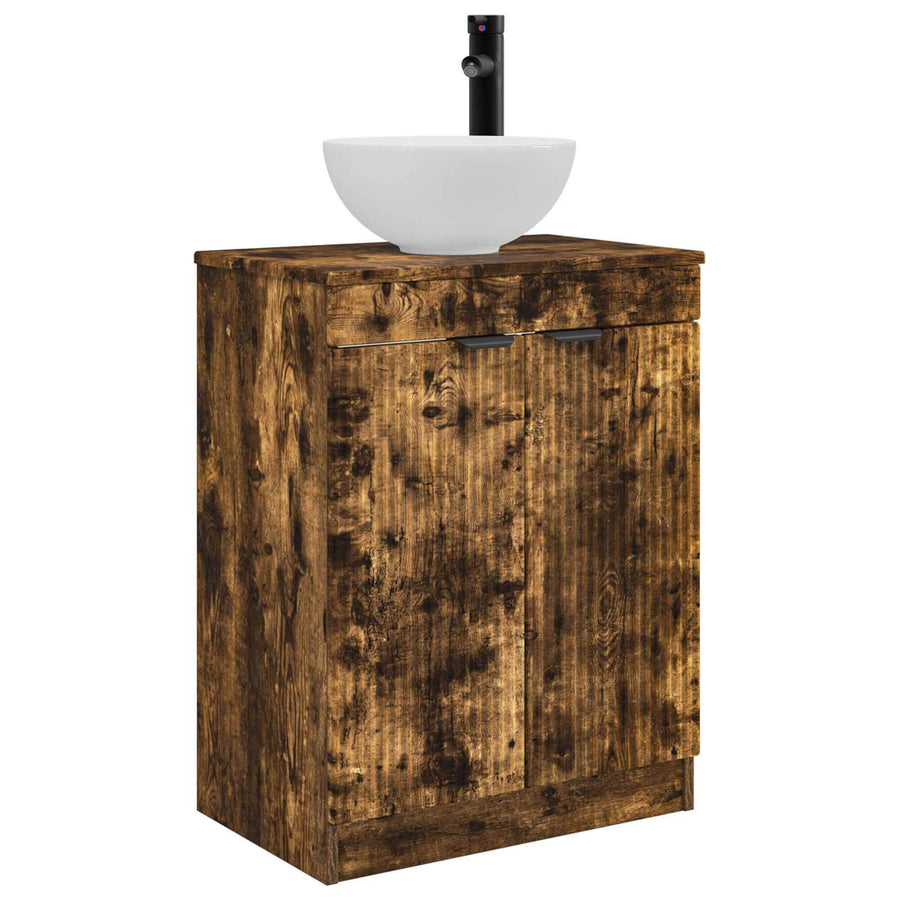 Badkamermeubel met Wasbak Gerookt eiken 54 x 35 x 83 cm