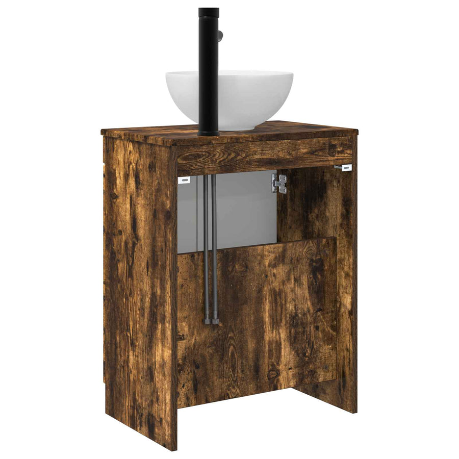 Badkamermeubel met Wasbak Gerookt eiken 54 x 35 x 83 cm