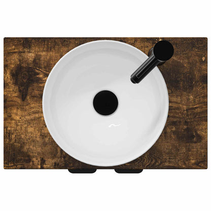 Badkamermeubel met Wasbak Gerookt eiken 54 x 35 x 83 cm