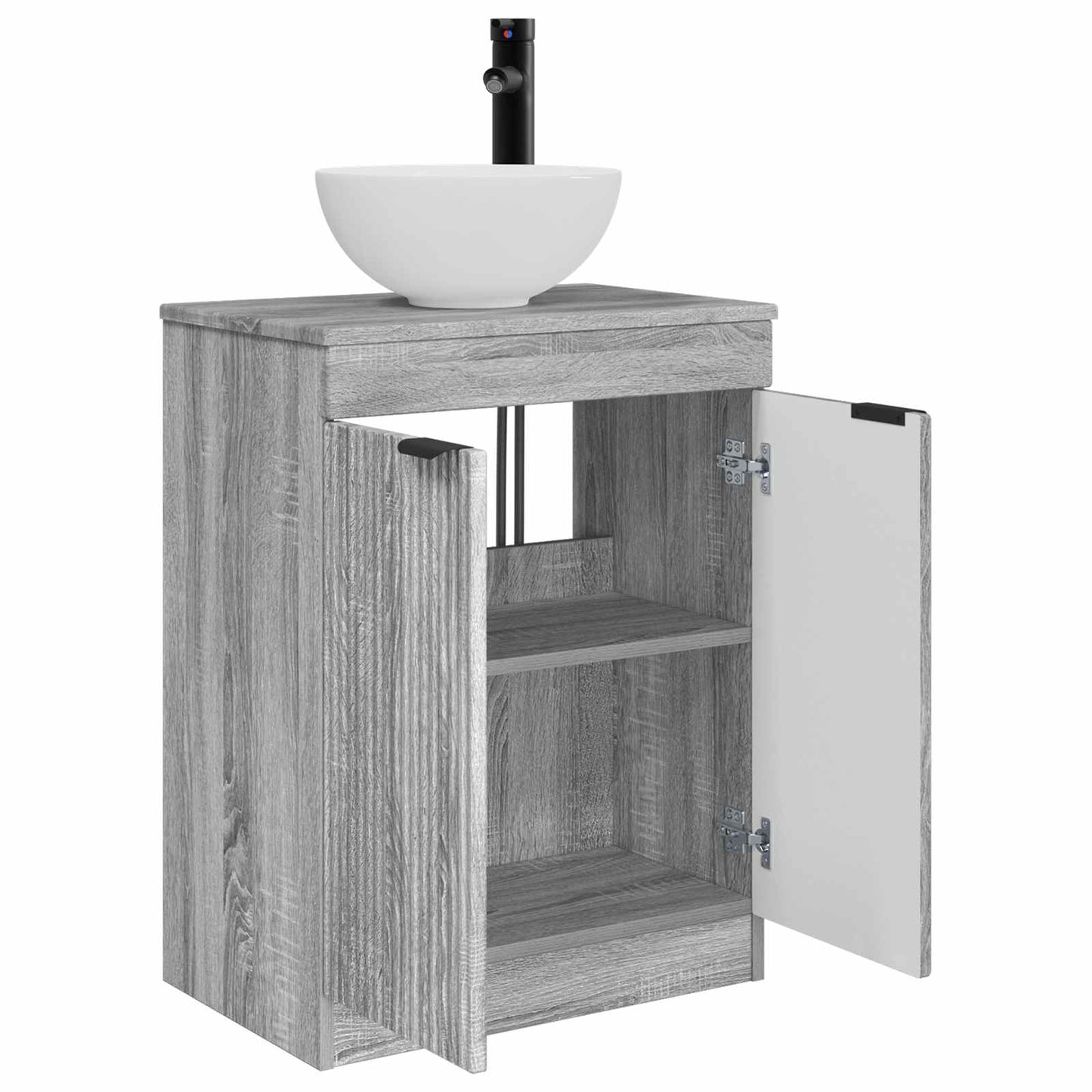 Badkamermeubel met Wasbak Grijs Sonoma 54 x 35 x 83 cm
