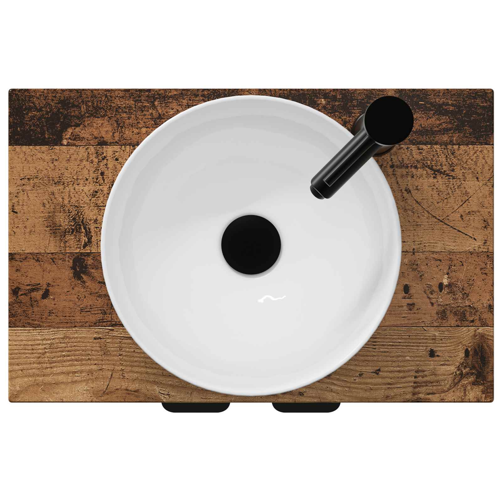 Badkamermeubel met Wasbak Oud hout 54 x 35 x 83 cm Bewerkt hout