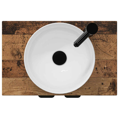Badkamermeubel met Wasbak Oud hout 54 x 35 x 83 cm Bewerkt hout