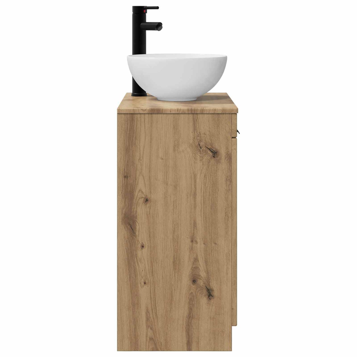 Badkamermeubel met Wasbak Artisanaal eiken 54 x 35 x 83 cm