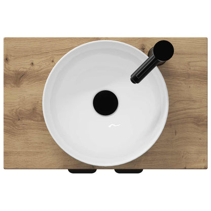 Badkamermeubel met Wasbak Artisanaal eiken 54 x 35 x 83 cm