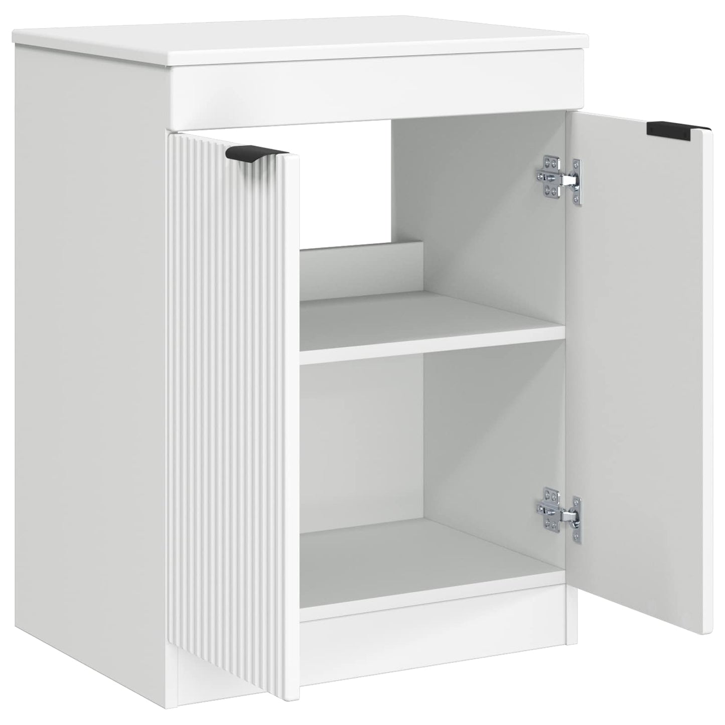 Badkamerkast Wit 54 x 41 x 70 cm Bewerkt hout