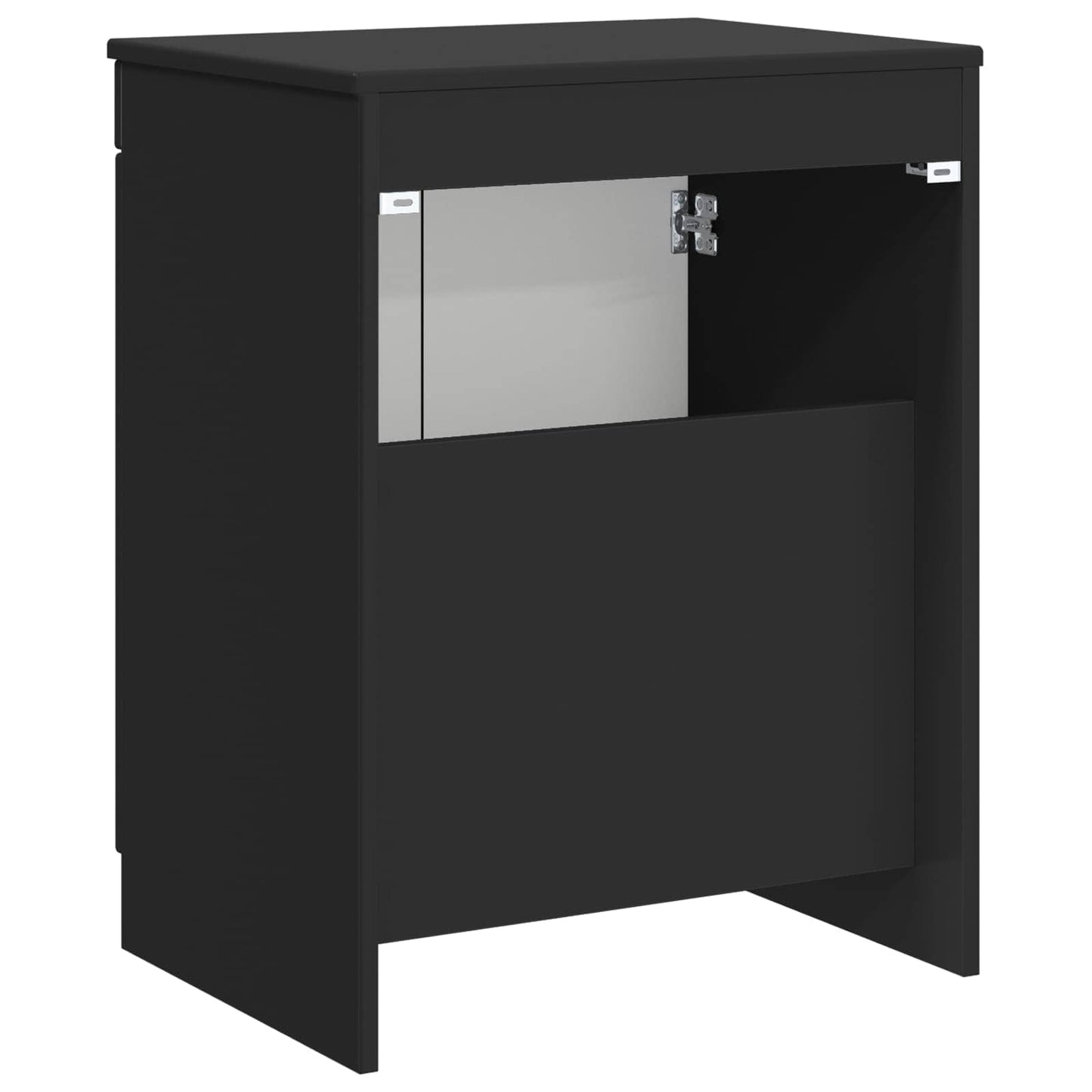 Badkamerkast Zwart 54 x 41 x 70 cm Bewerkt hout