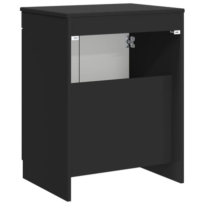 Badkamerkast Zwart 54 x 41 x 70 cm Bewerkt hout