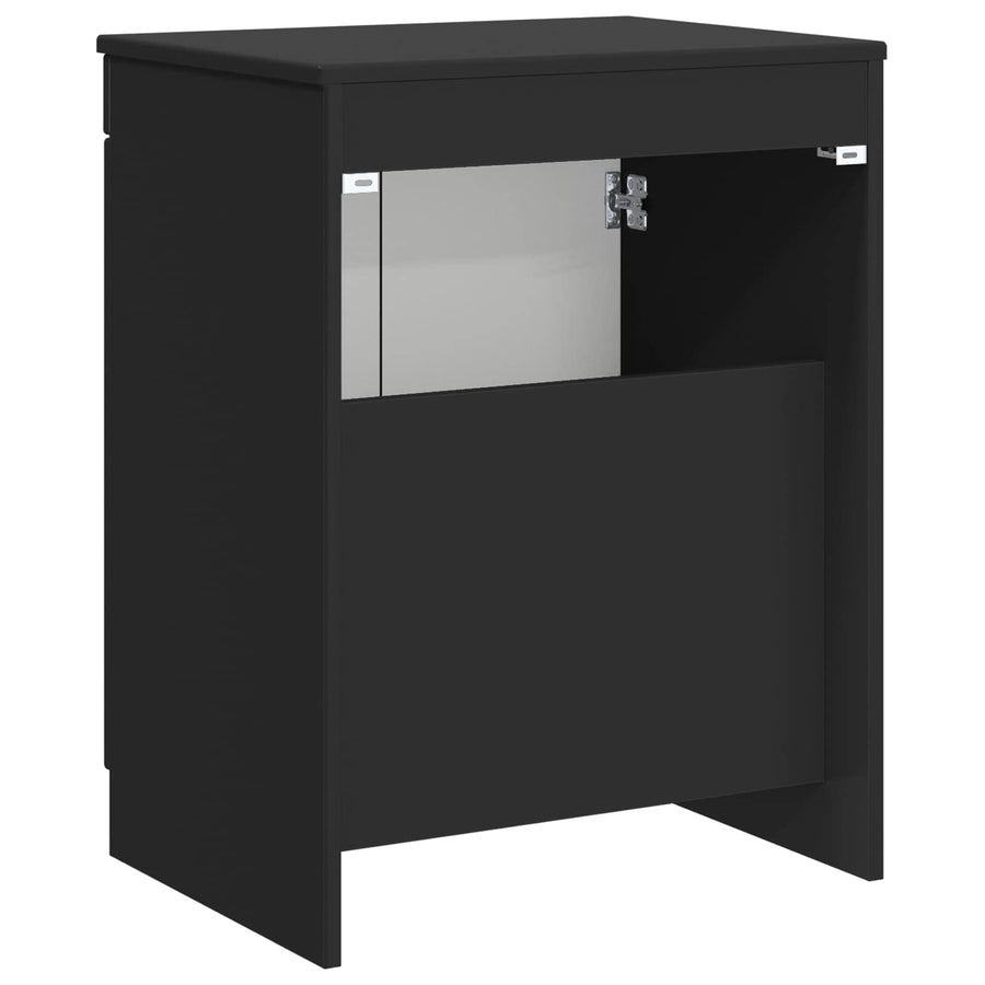 Badkamerkast Zwart 54 x 41 x 70 cm Bewerkt hout