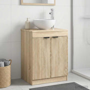 Badkamerkast 54x41x70 cm sonoma eiken bewerkt hout