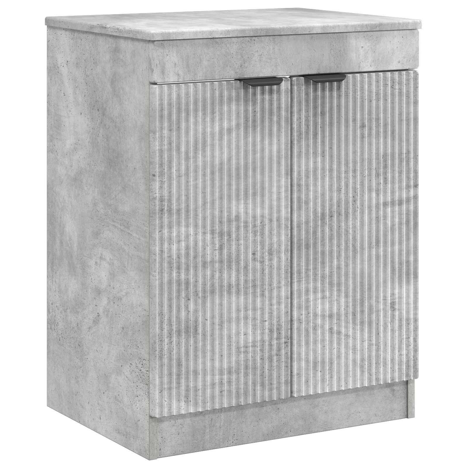Badkamerkast Betongrijs 54 x 41 x 70 cm Bewerkt hout