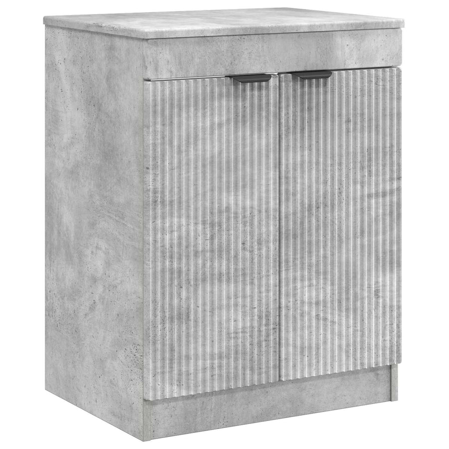 Badkamerkast Betongrijs 54 x 41 x 70 cm Bewerkt hout