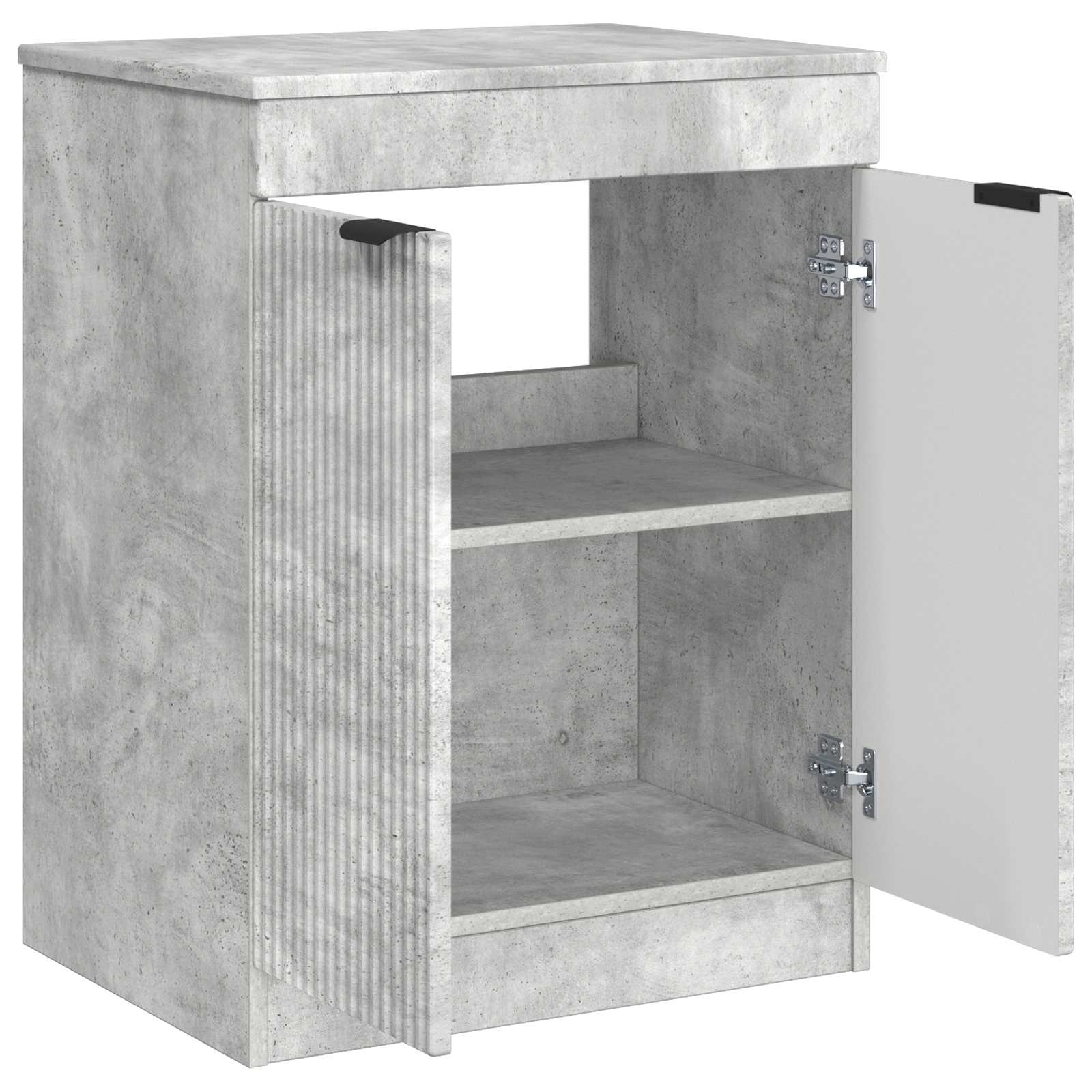 Badkamerkast Betongrijs 54 x 41 x 70 cm Bewerkt hout