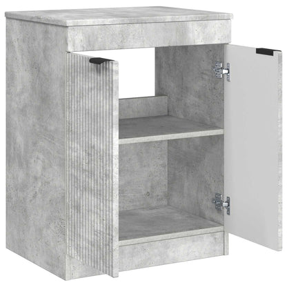 Badkamerkast Betongrijs 54 x 41 x 70 cm Bewerkt hout