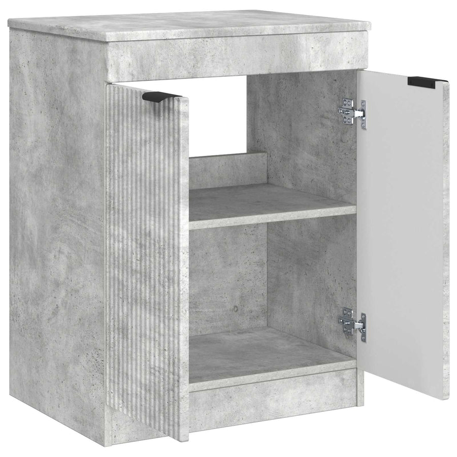 Badkamerkast Betongrijs 54 x 41 x 70 cm Bewerkt hout