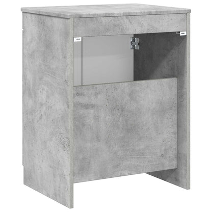 Badkamerkast Betongrijs 54 x 41 x 70 cm Bewerkt hout