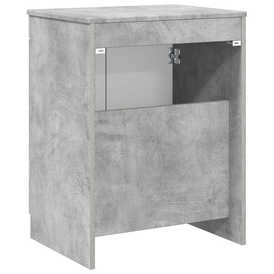 Badkamerkast Betongrijs 54 x 41 x 70 cm Bewerkt hout