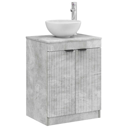 Badkamerkast Betongrijs 54 x 41 x 70 cm Bewerkt hout
