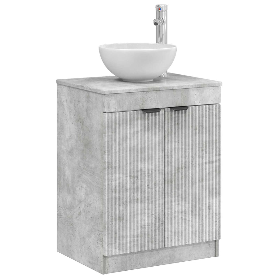 Badkamerkast Betongrijs 54 x 41 x 70 cm Bewerkt hout