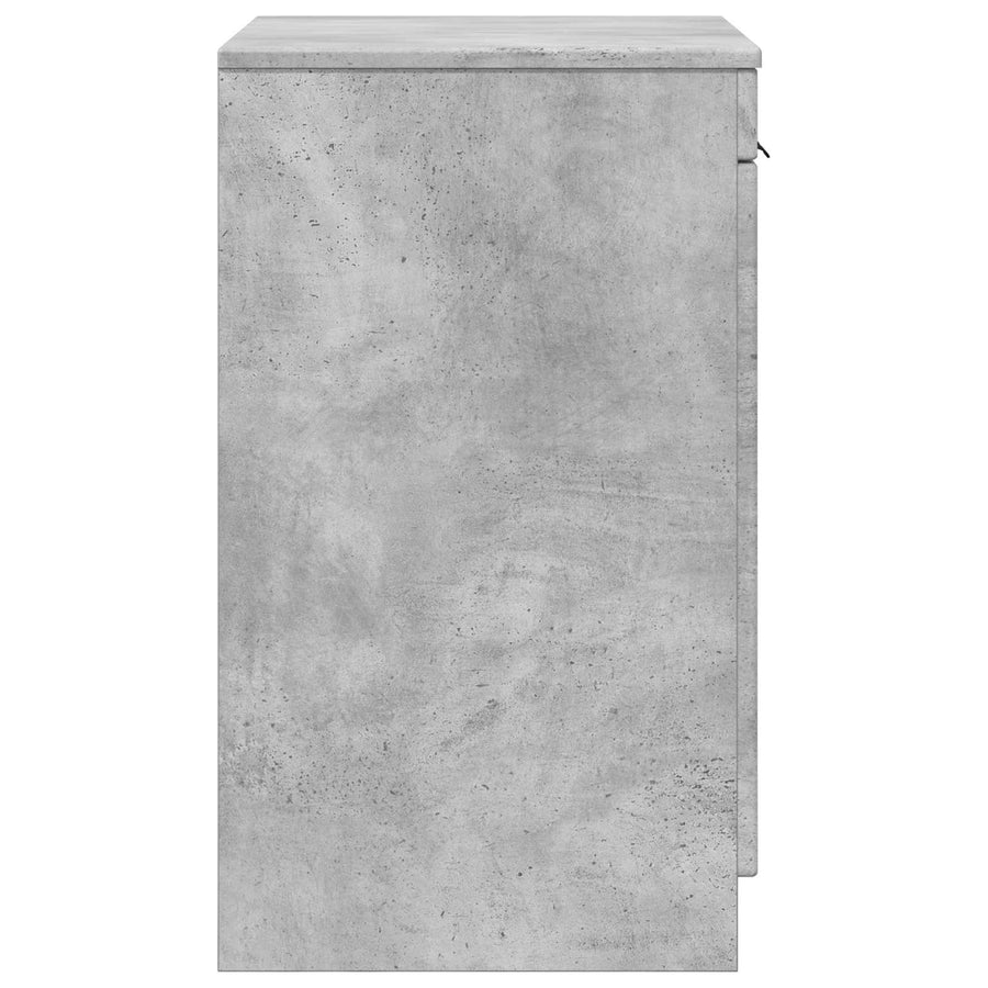 Badkamerkast Betongrijs 54 x 41 x 70 cm Bewerkt hout