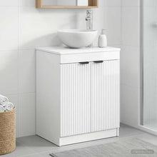 Badkamerkast Hoogglans Wit 54 x 41 x 70 cm Bewerkt hout