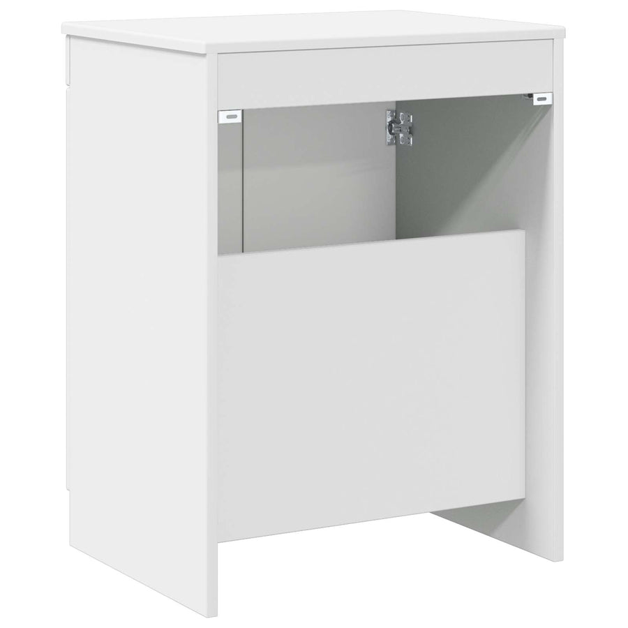 Badkamerkast Hoogglans Wit 54 x 41 x 70 cm Bewerkt hout