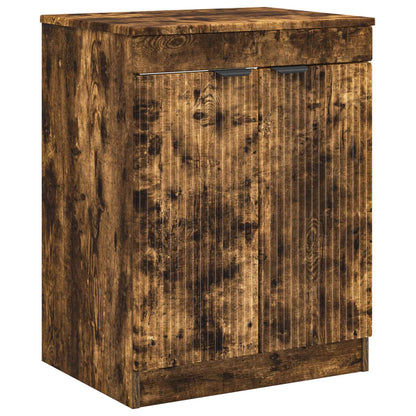 Badkamerkast Gerookt eiken 54 x 41 x 70 cm Bewerkt hout