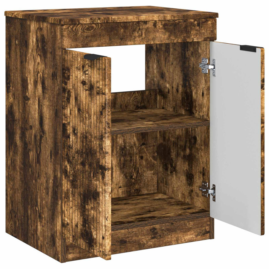 Badkamerkast Gerookt eiken 54 x 41 x 70 cm Bewerkt hout