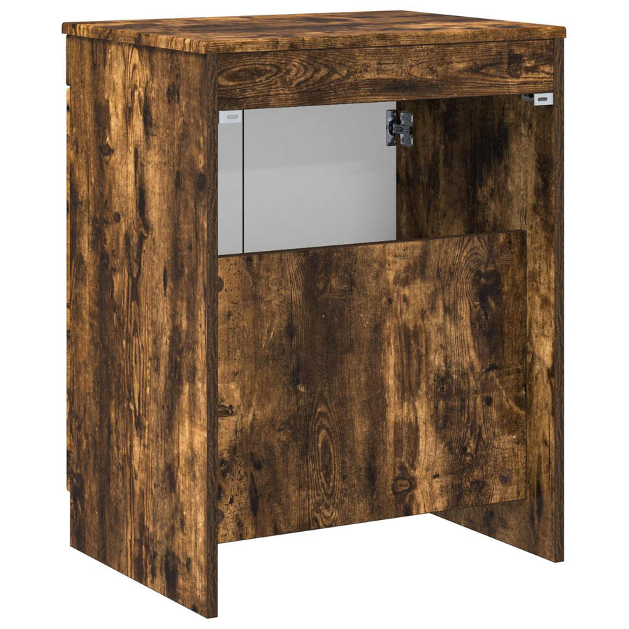 Badkamerkast Gerookt eiken 54 x 41 x 70 cm Bewerkt hout