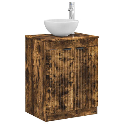 Badkamerkast Gerookt eiken 54 x 41 x 70 cm Bewerkt hout