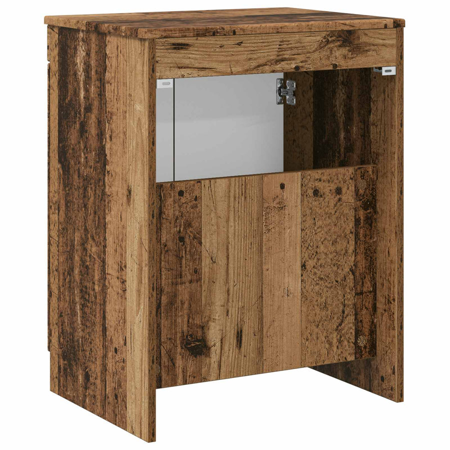 Badkamerkast Oud hout 54 x 41 x 70 cm Bewerkt hout