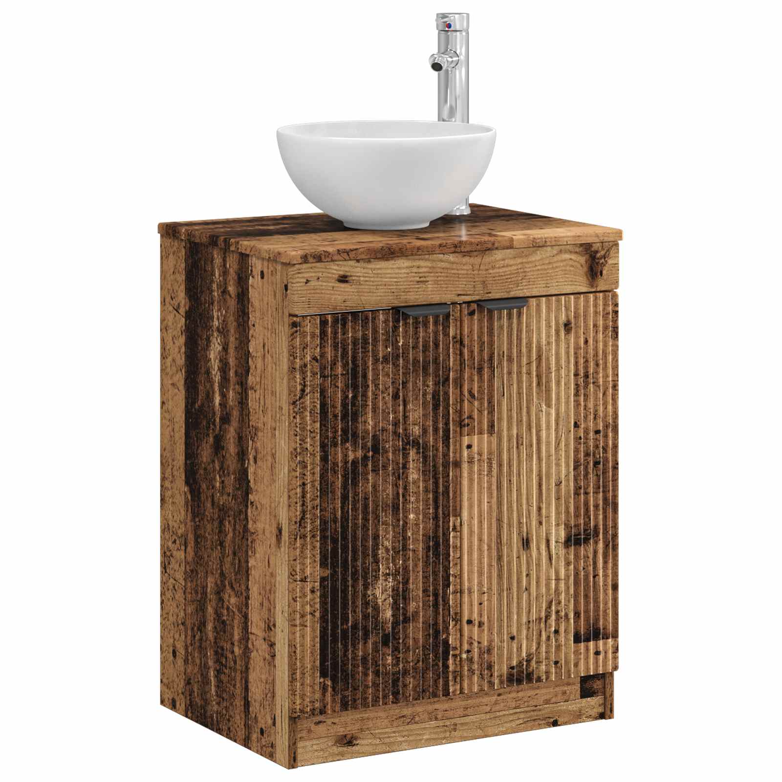 Badkamerkast Oud hout 54 x 41 x 70 cm Bewerkt hout