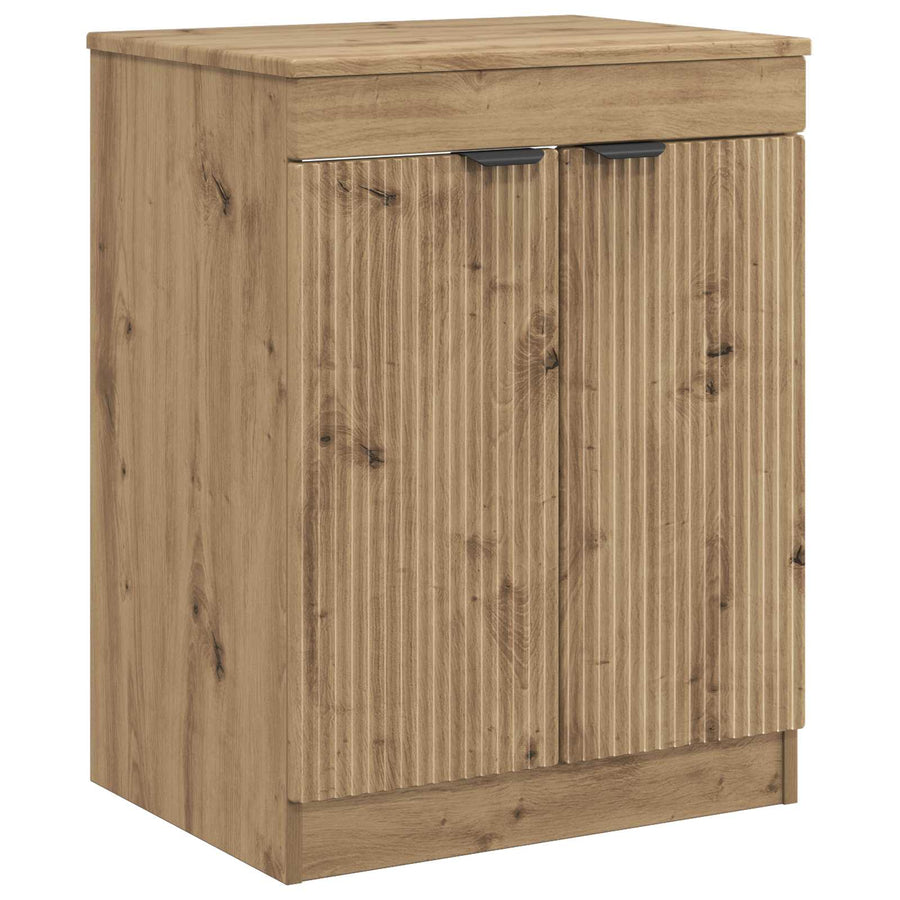 Badkamerkast Artisanaal eiken 54 x 41 x 70 cm Bewerkt hout