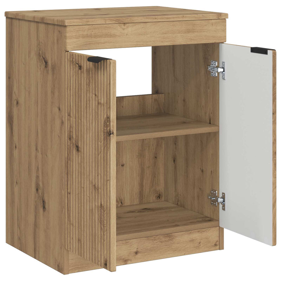 Badkamerkast Artisanaal eiken 54 x 41 x 70 cm Bewerkt hout