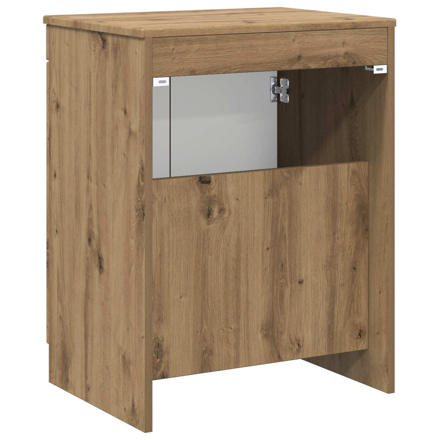 Badkamerkast Artisanaal eiken 54 x 41 x 70 cm Bewerkt hout