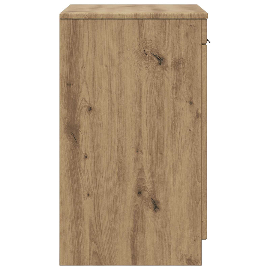 Badkamerkast Artisanaal eiken 54 x 41 x 70 cm Bewerkt hout