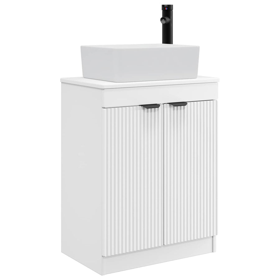 Badkamermeubel met Wasbak Wit 54 x 35 x 83 cm Bewerkt hout