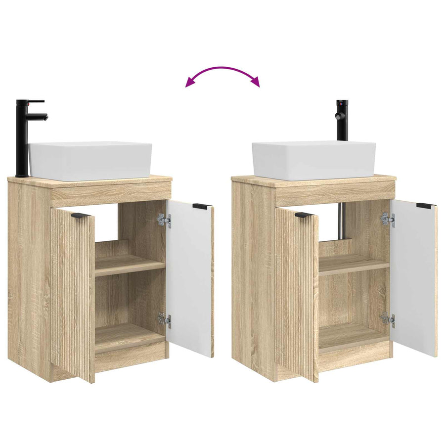 Badkamermeubel met Wasbak Sonoma Eiken 54 x 35 x 83 cm