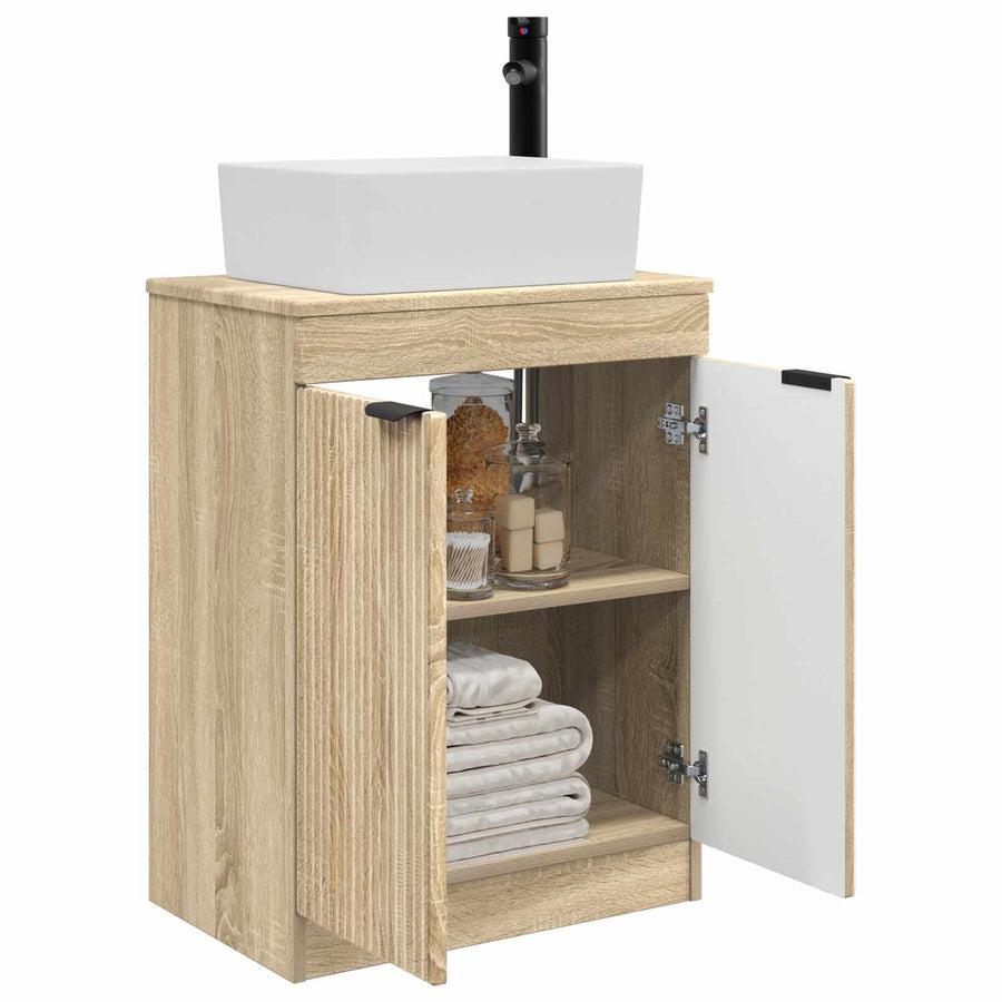 Badkamermeubel met Wasbak Sonoma Eiken 54 x 35 x 83 cm
