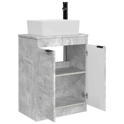 Badkamermeubel met Wasbak Betongrijs 54 x 35 x 83 cm