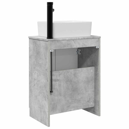Badkamermeubel met Wasbak Betongrijs 54 x 35 x 83 cm