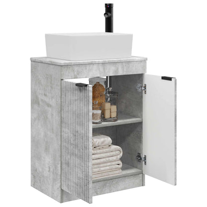 Badkamermeubel met Wasbak Betongrijs 54 x 35 x 83 cm